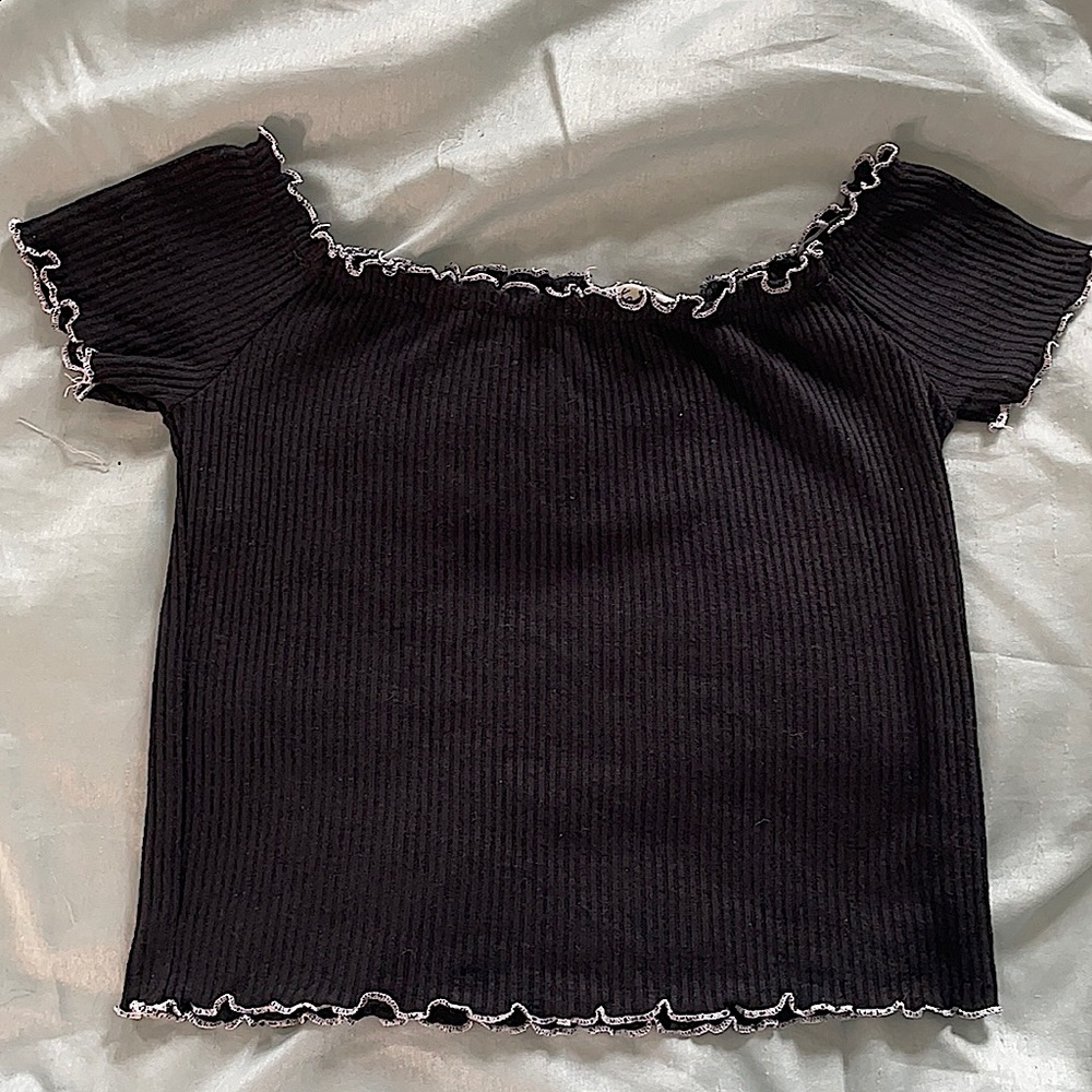 Off the shoulder crop top